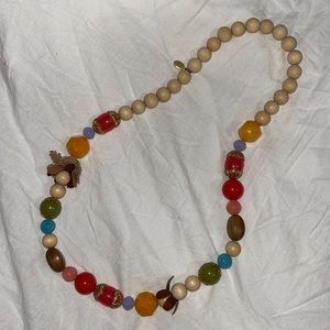 Gerard Yosca Beaded Colorful Chunky Statement Necklace